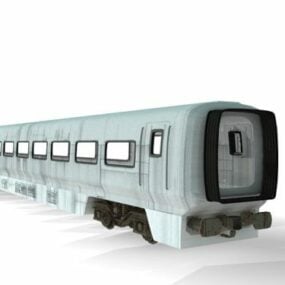 Model 3D wagonu pociągu międzymiastowego