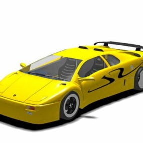 Mô hình 3d Lamborghini Diablo Sv