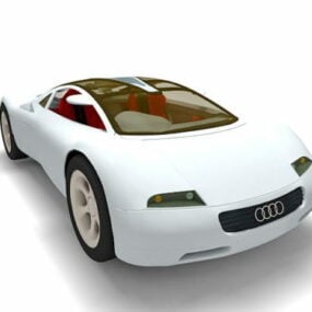 Modelo 3D do carro-conceito Audi Rsq