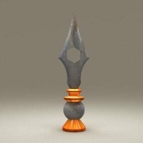 Ancient Spear Head 3d model