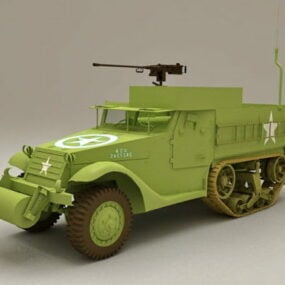 M3 Halvspor Personnel Carrier 3d-modell