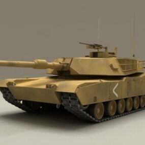 Us Marines M1a1 Abrams Tank 3d-modell