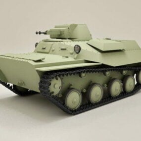 Sovětský lehký tank T40 3D model