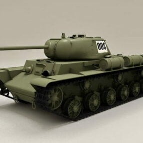 Russisk Kv-1s Tank 3d modell