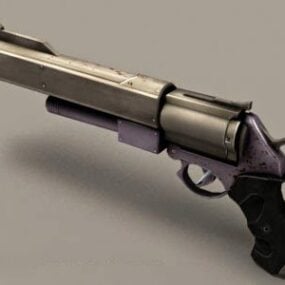 Batman Joker Revolver 3d model