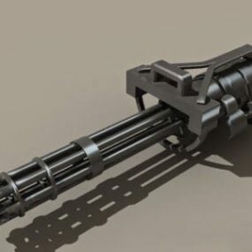 Minigun Predator M134 modèle 3D