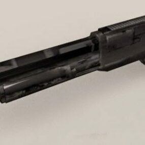 Saldırı Av Tüfeği Düşük Poli 3d modeli
