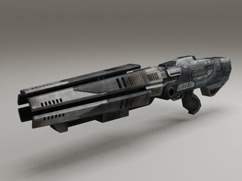Sci Fi Gun Low Poly Free 3d Model Max Open3dmodel 28125