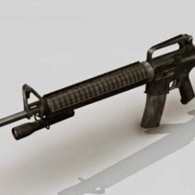 M16a2 Assault Rifle 3d-model