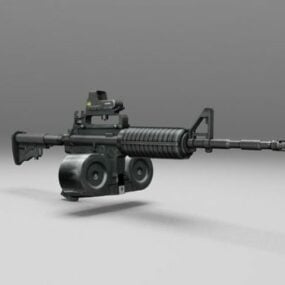 M4a1突击步枪3d模型