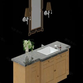 Bathroom Cabinet Vanity Vombo 3d model