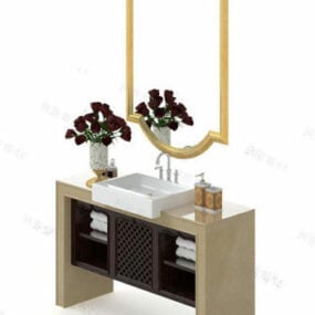 Hotel Bathroom Vanity 3d model