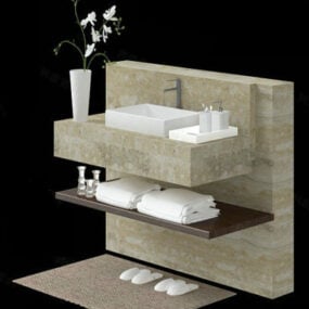 Bathroom Vanity And Accessories 3d model