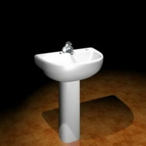 Bathroom Pedestal Basin 3d model
