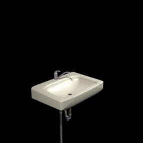 3д модель подвесной раковины для ванной комнаты