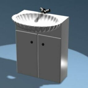 حوض خزانة الحمام نموذج 3D