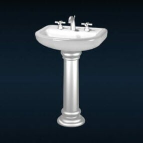 Model 3D Wash Basin Pedestal