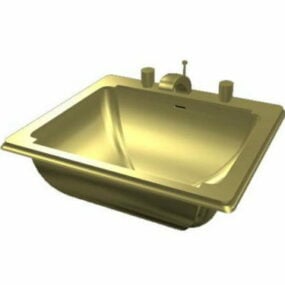 Brass Sink Basin 3d model