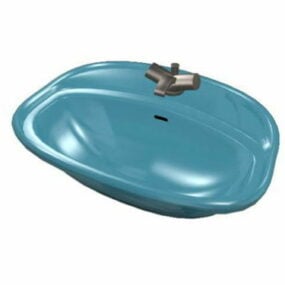 Blue Sink Basin 3d model