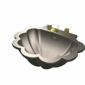 Flower Bowl Sink 3d model