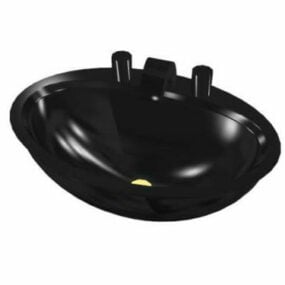 Black Vessel Washbowl 3d model