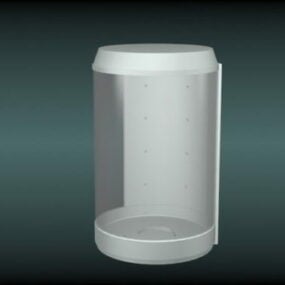 3D model kulatého sprchového koutu