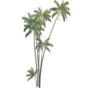Walsh River Palm Trees 3d model