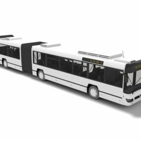 اتوبوس مفصلی مدل سه بعدی