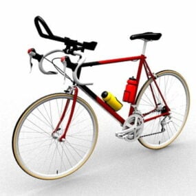 Modelo 3d de bicicleta de corrida de estrada