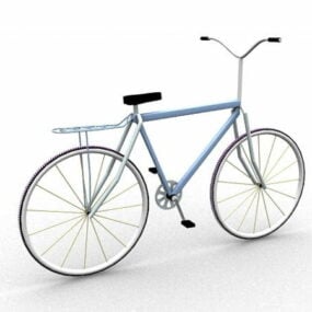 Yellow Bmx Bicycle 3d model