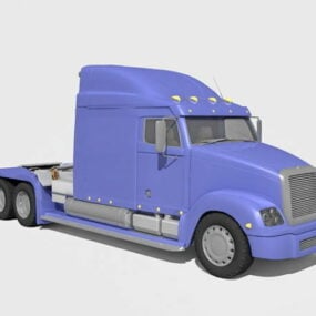 Model 3D Truk Traktor-trailer