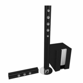 2.1 Sound Bar Speaker System 3d model