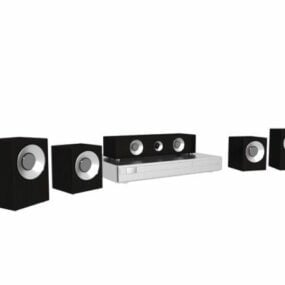 5.1-channel Home Theater Sound System 3d model