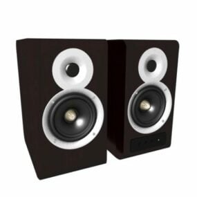 Black Wood Speaker 3D-malli