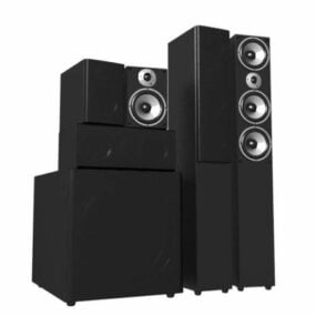 Surround Sound Speaker System 3d model