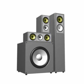 Home Sound System 3d-malli