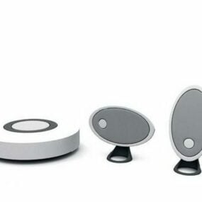 Desktop Speaker System 3d model