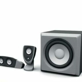 2.1 Pembesar Suara Desktop Model 3d
