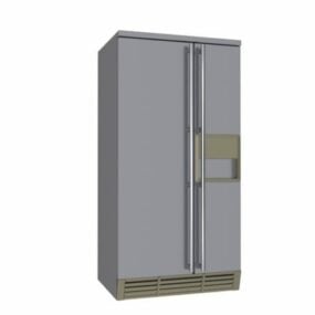 サイドバイサイド冷蔵庫3Dモデル