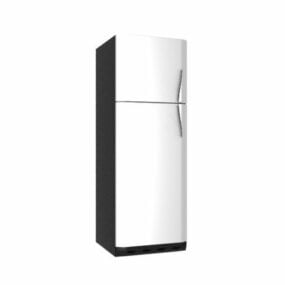 Modelo 3d do refrigerador com freezer superior