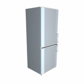 Modello 3d del frigorifero da cucina Siemens colore bianco