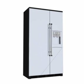 3d модель холодильника з французькими дверцятами