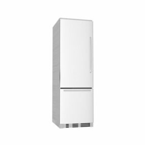 Kitchen White Refrigerator 3d model