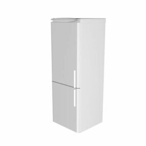 3d модель сучасного білого холодильника