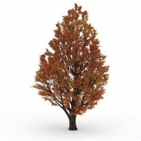 Modelo 3d da árvore outono outono