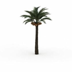 3д модель финиковой пальмы