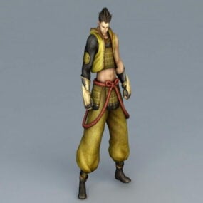 Male Samurai Warrior 3d model