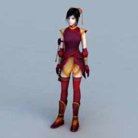 Traditional Chinese Teenage Girl 3d model