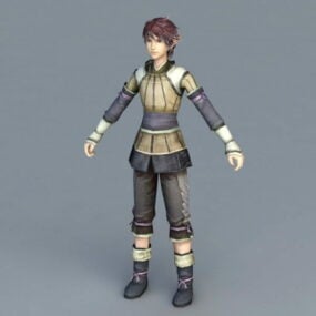 Elf Guy Character 3d-modell