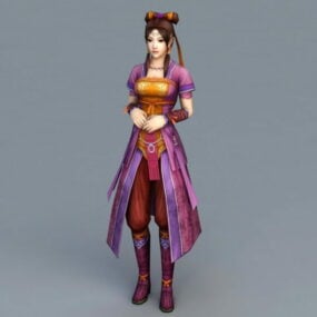 中国古代少女3D模型